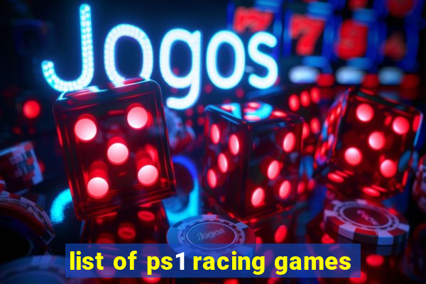 list of ps1 racing games